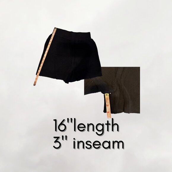 NEW ANRABESS 2-Pc Lounge Casual Set - Long Sleeve Ribbed Sweater Top and Shorts - Picture 7 of 7